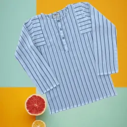 Kids White Casual T-Shirt, Neck Round