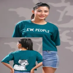 Oversized T Shirt, Color Blue