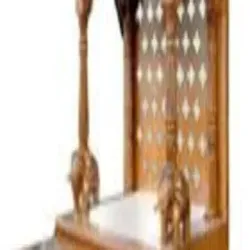 Wooden Temple, Color White and Brown
