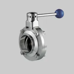SS Dairy Butterfly Valve With SMS Union, Application Dairy Pharma
