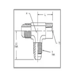 Stainless Steel Equal Tee Sch 40, Type of Tee Reducing